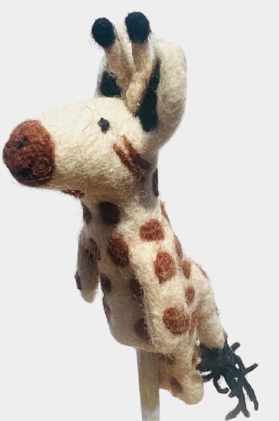 Felt Finger Puppet- Giraffe