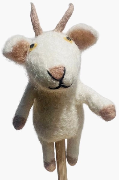 Felt Finger Puppet- Goat