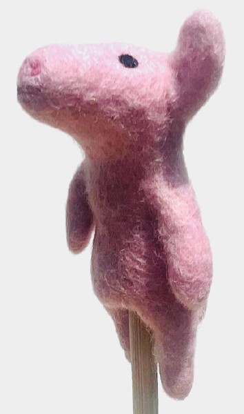 Felt Finger Puppet- Pig