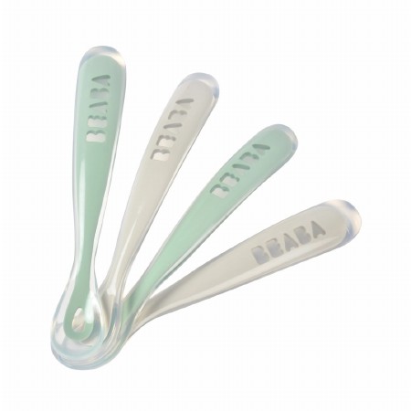 First Foods Spoon 4pk Sage