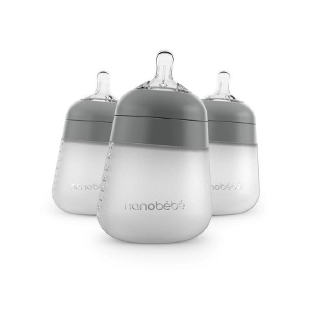 Flexy Sili Baby Bottle 9oz Gry