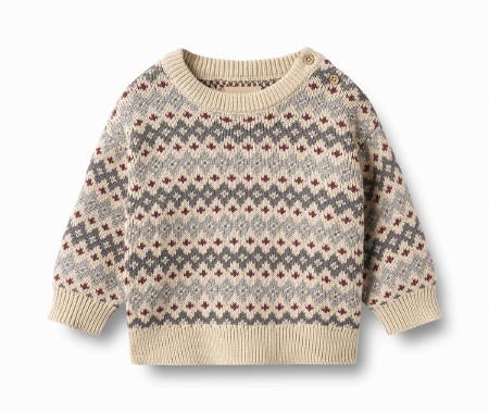 Flint Jacquard Sweater 3-6m