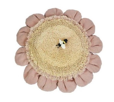 Floor Cushion Pink Daisy