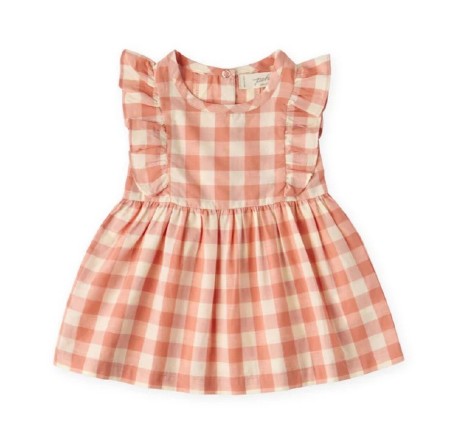 Flutter Dress Melon 6-12m