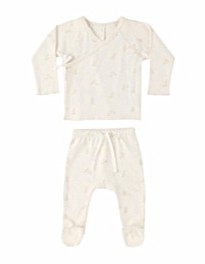 Footed Pant Set Bunnies nb