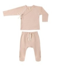 Footed Pant Set Melon nb