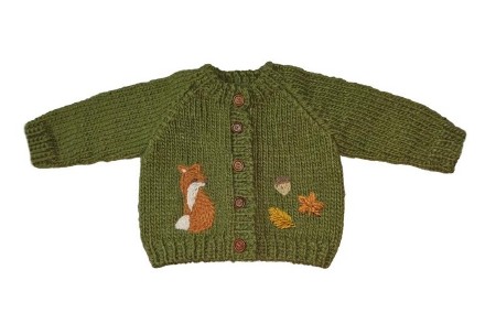 Fox Cardigan 6-12m