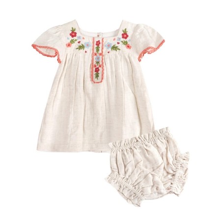 Gabi Embroidered Dress 3-6m