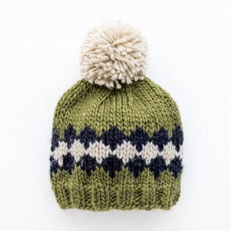 Geo Beanie Mossy 0-6m