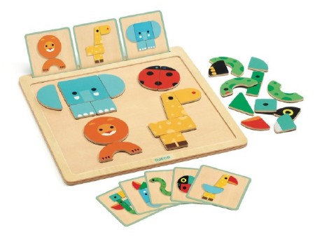 GeoBasic Wooden Puzzle 2y+