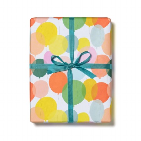 Gift Wrap Roll Sheets Birthday Balloons