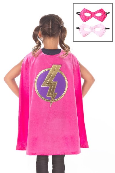 Hero Cape &amp; Mask Set- Pink