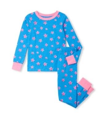 Glitter Stars Pajama Set 2Y