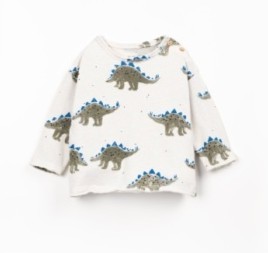Green Blue Dino Tee 3-6m
