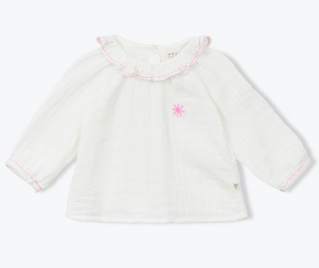 Gustavie Blouse Chalk 3-6m