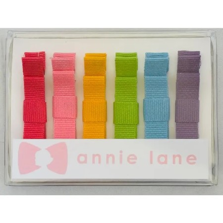 Hair Bows Trendy Solids - Box of 6