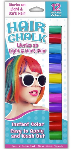 Hair Stix Chalk - 12 pcs
