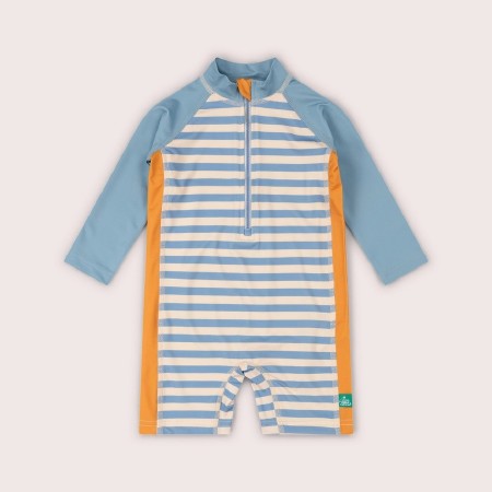 Hazy Blue Stripe Sunsuit 6-12m