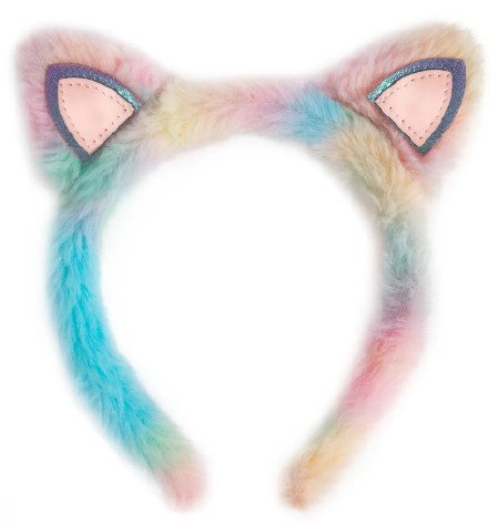 Headband- Rainbow Furry Kitty