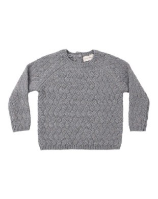 Heather Sweater Slate 3-6m