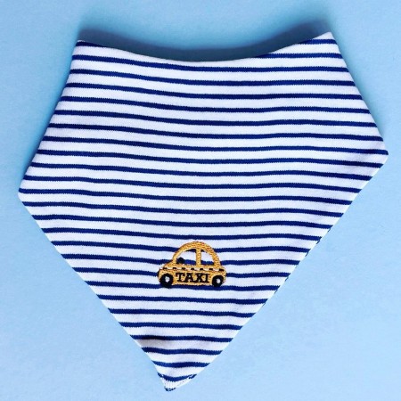 Kerchief Bib Taxi Embroidery