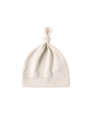 Knotted Baby Hat Oat 0-6m