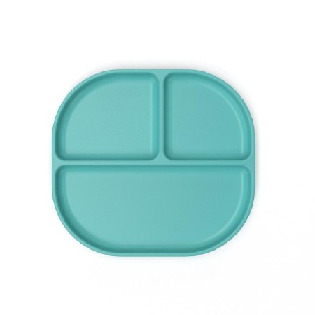 Bamboo Divided Plate Lagoon