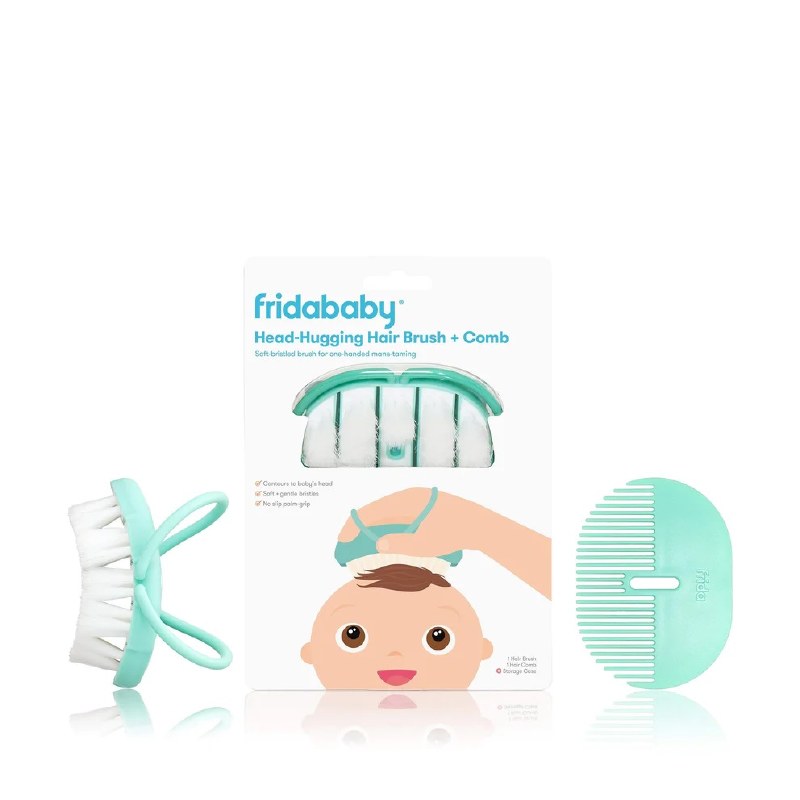 FridaBaby Baby Hairbrush + Comb Set - Mini Jake