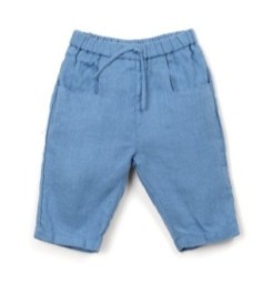 Linen Pant Azure 9-12m
