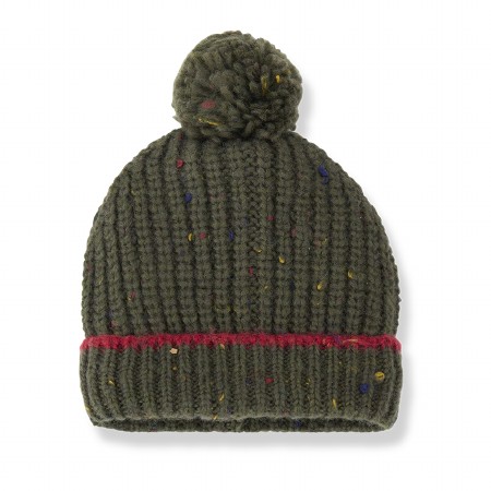 Louise Beanie Khaki 6-12m