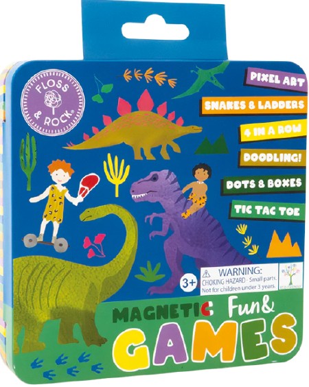 Magnetic Fun &amp; Games Tin- Dinosaurs