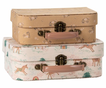 Maileg Suitcase Set of 2 Unicorn Print
