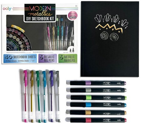 Metallic DIY Sketchbook Kit