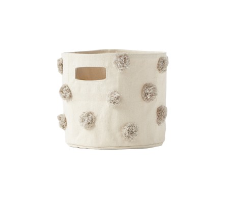 Mini Bin Pom Pom Grey