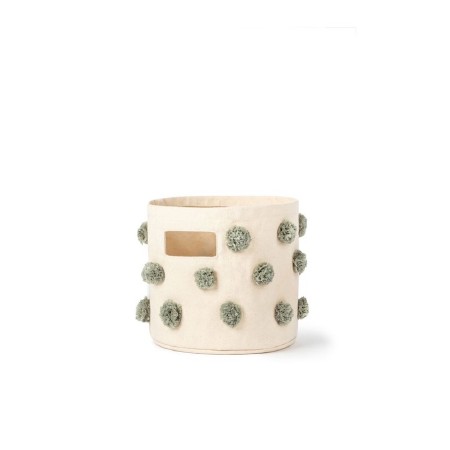Mini Bin Pom Pom Sage