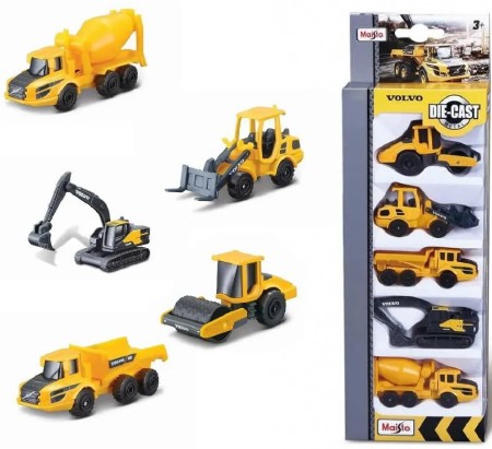 Mini Work Machines Volvo 5Pack