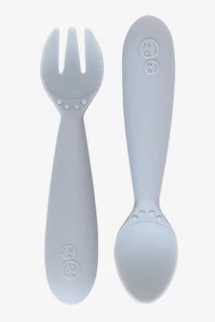 ezpz - Happy Utensils, Pewter