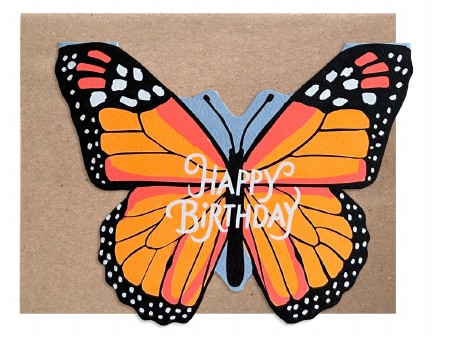 Monarch Butterfly Cut Out Card