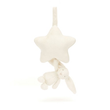 Musical Pull Bashful Bunny Cream