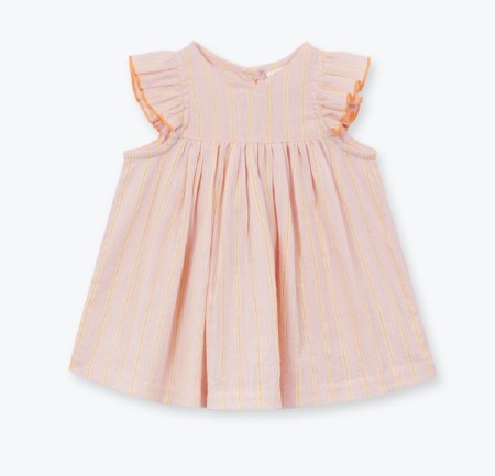 Neon Stripe Dress 6-12m