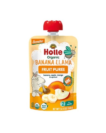 Organic Baby Food Pouch Banana Llama