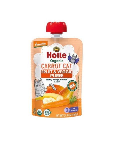Organic Baby Food Pouch Carrot Cat