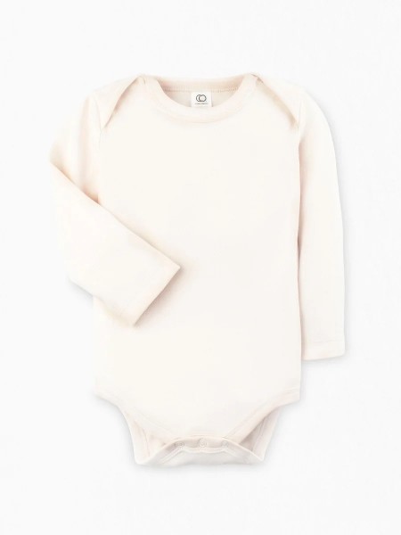 Organic LS Onesie Natural 0-3m
