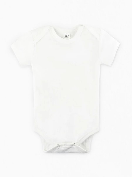 Organic SS Onesie White 0-3m