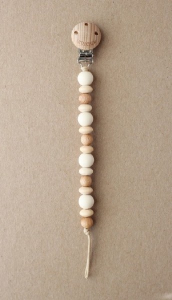 Pacifier Clip Amor Cream