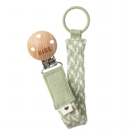 Pacifier Clip Sage / Ivory