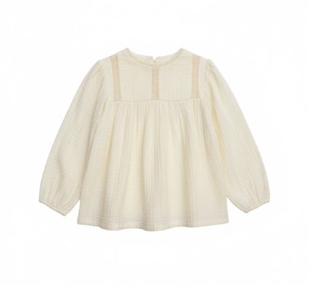 Peasant Blouse Sand 6-9m