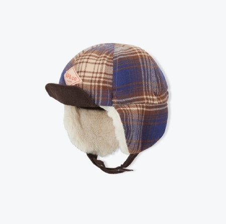 Plaid Hat Marine 6-12m