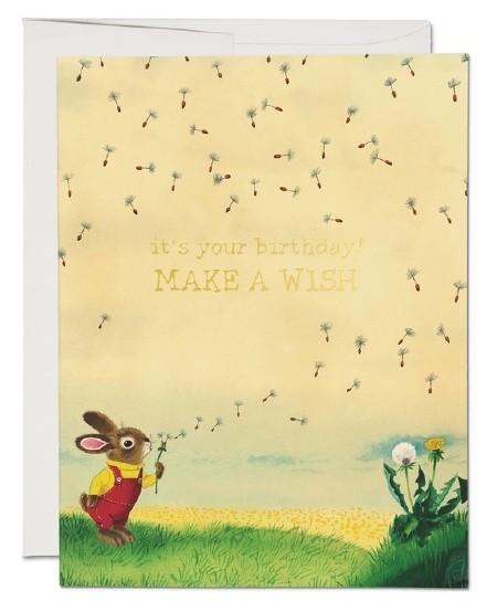 Richard Scarry Bunny &amp; Dandelion Card