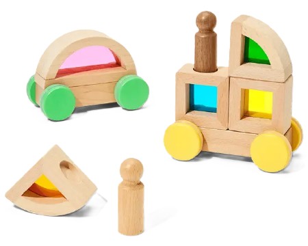 Rainbow Block Cars STEM